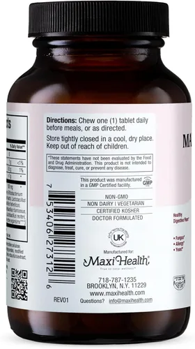 Vista 3 de Maxi Health Active Pro-10 Kids Probiotic Chewables - 15 cepas para la salud digestiva e inmunológica - Mezcla de 10 mil millones de probióticos
