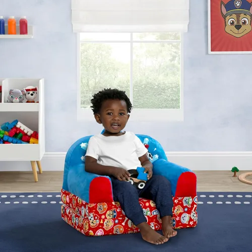 Vista 2 de Delta Children - Silla abatible PAW Patrol Cozee Buddy para niños - Certificado Greenguard Gold, azul