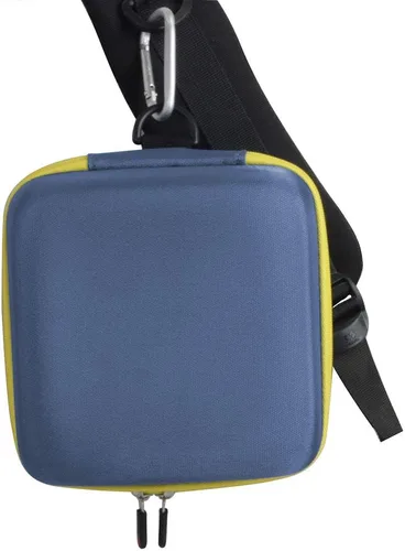 Vista 6 de Hermitshell Estuche de viaje rígido de EVA para Leapfrog Fridge Phonics juego de letras magnéticas (azul + cremallera amarilla)