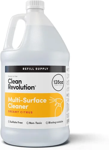 Clean Revolution - Recambio de limpiador multisuperficie, no tóxico, ecológico y a base de plantas, listo para usar, aroma cítrico de ensueño, 128