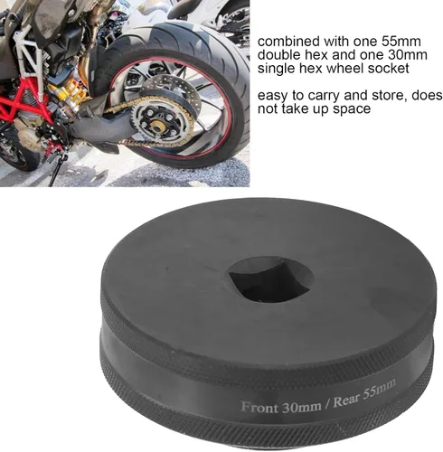 Vista 3 de Herramienta de enchufe de tuerca de rueda para Ducati 1098 1198 1199S, herramienta de reemplazo de la herramienta de manguito de rueda de motocicleta