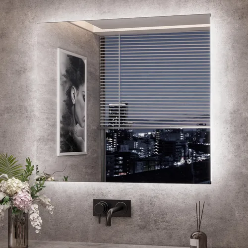 Vista 33 de TETOTE - Espejo retroiluminado para baño con luz, botón táctil regulable y función antivaho (horizontal o vertical)