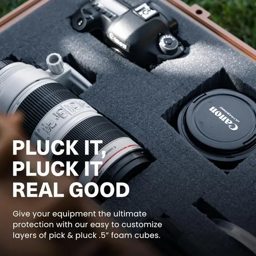 Vista 5 de Condition 1 22" Large Rolling Lockable Hard Storage Case with Foam, Waterproof Protective Box for Camera, Tactical, Scientific Gear, Made in USA