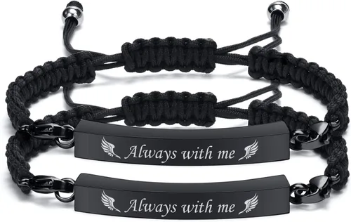 Vista 7 de MPRAINBOW Pulsera Ajustable de Urna Memorial de Cremación, Pulsera de Urna Trenzada de Cremación de Acero Inoxidable Artificial, Pulsera de Urna