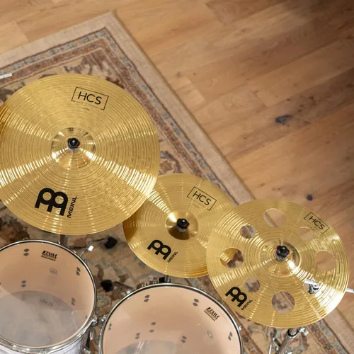 Vista 8 de Meinl Cymbals HCS141620+10 HCS Pack juego de platillos con hi hat de 14", crash de 16", ride de 20", más un splash de 10" gratis (VIDEO)