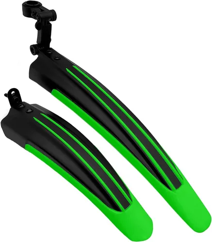 Vista 10 de Free-fly Conjunto de guardabarros delantero y trasero ajustable para bicicleta de montaña y bicicleta de bicicleta