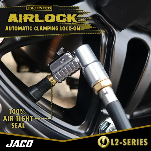 Vista 4 de JACO Lightning L2-Series Acoplador neumático para llantas, 1/4 de pulgada F-NPT (flujo abierto)