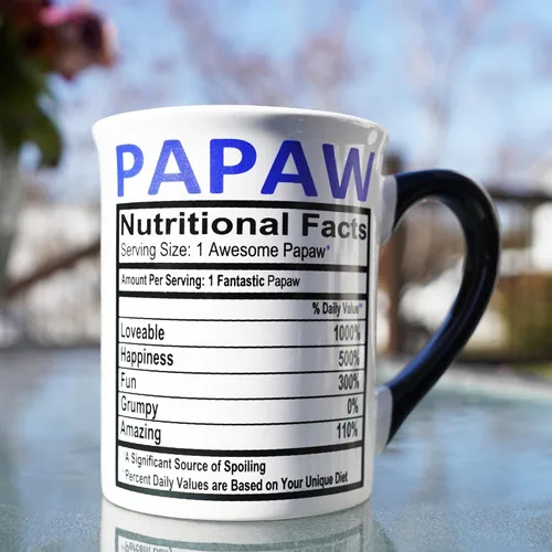 Vista 9 de Papaw - Taza de café de cerámica de 16 onzas, perfecta para regalos de hombres, rellenos de calcetines y Navidad