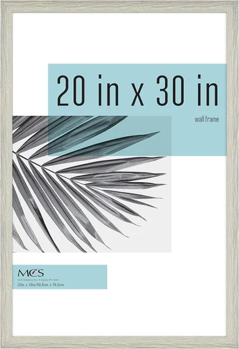 Vista 5 de MCS Studio Gallery - Marco de madera gris, 16 x 20 pulgadas, marco individual y de galería de estudio, veta de madera gris, 20 x 30 pulgadas