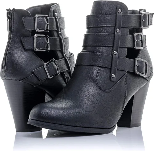 Vista 15 de Botines Payton con cremallera lateral y tacón alto para mujer