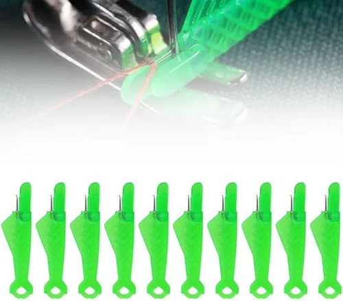 Enhebrador de agujas para máquina de coser tipo pescado, herramienta automática de enhebrador de agujas de coser 2024, enhebrador de anillo de