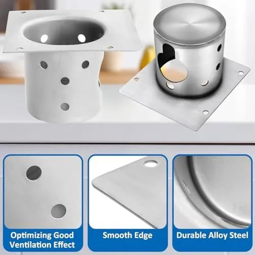 Vista 4 de Outspark Piezas de repuesto mejoradas para ollas de combustión de fuego para Pit Boss Pro Series II 1150 1600 parrillas FirePot para Pit Boss