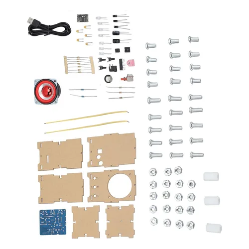 Vista 2 de Kit de práctica de soldadura DIY Altavoz asy Aprendizaje y exploración Principios del circuito electrónico (piezas de repuesto)