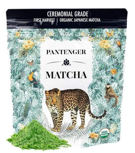 Vista 3 de Pantenger Matcha grado ceremonial (1 onza) de lata y 2 bolsas de grado ceremonial Matcha (1 oz)