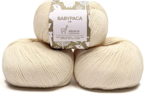 Vista 64 de Juego de 6 madejas de 100% lana de alpaca bebé (10.58 oz) de peso DK, fabricadas en Perú, celestial suave y perfecto para tejer y hacer ganchillo