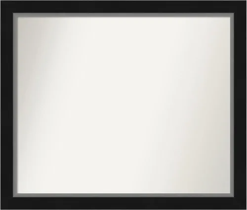 Vista 386 de Amanti Art Black Bathroom Mirror for Over Sink, 27x49 Custom Made Black Museum Rectangle Vanity Mirror, Oversize Modern Wood Frame, Hangs