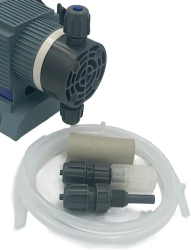 Vista 6 de Precision Controls - Bomba de agua química de cloro con medición de diafragma -31.6 GPD, 150 PSI - 115 voltios