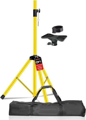 Vista 10 de 5 Core Soporte de altavoz trípode resistente ajustable para escenarios PA DJ y eventos de altura telescópica de hasta 72 ″ Montaje universal