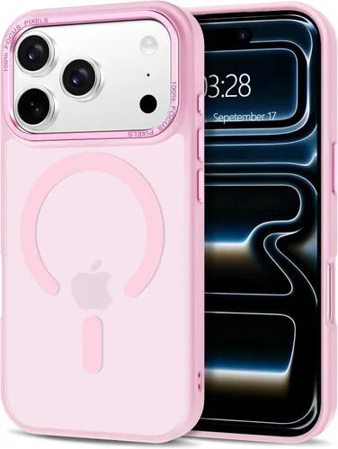 Vista 56 de Anuck - Funda magnética para iPhone 11 compatible con MagSafe, carcasa trasera mate translúcida dura, borde de TPU, delgada, resistente a impactos