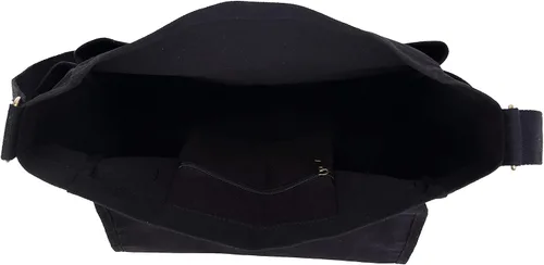 Vista 8 de Sechunk Bolso bandolera grande de lona, bolso cruzado