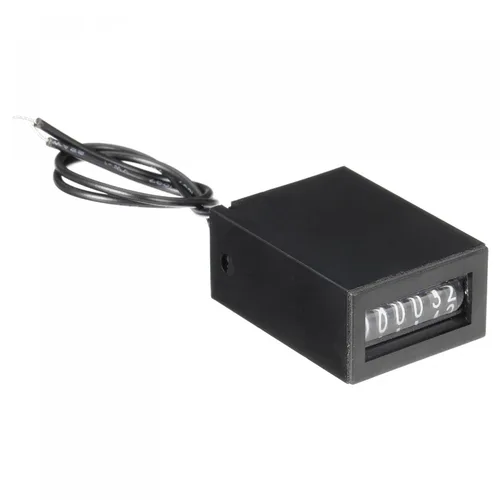 uxcell Contador electromagnético 6 dígitos 0-999999 Rango de conteo Contador de pulso electrónico Totalizador digital DC 7-24V