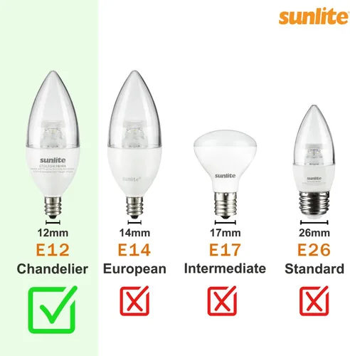 Vista 9 de Sunlite Lámpara de araña pequeña parpadeante con base de candelabro, naranja, para iluminación navideña y decorativa, E12, base de candelabro