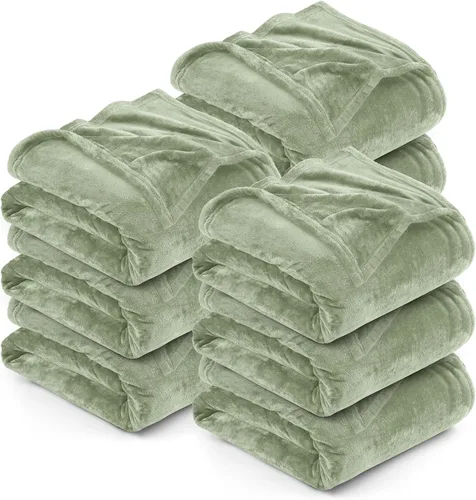 Vista 85 de Utopia Bedding - Manta de vellón de lujo, mullida, antiestática; manta de suave microfibra de 8.8 oz/yd² (300 g/m²) para sofá y cama; tamaño Gris