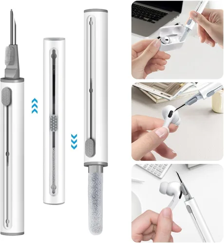 Vista 4 de Funda para AirPods Pro con kit de limpieza, funda de silicona suave para Apple AirPod Pro de 12 generación, accesorios de funda AirPods ProPro 2