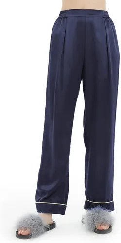 Vista 8 de LILYSILK Pijama de seda para mujer, con ribete dorado, 22 momme, 100% seda, lavable