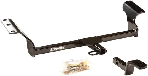 Vista 9 de Draw-Tite 24812 Class 1 Trailer Hitch, 1-1/4 Inch Square Receiver, Black, Compatible with Pontiac Vibe and Toyota Matrix