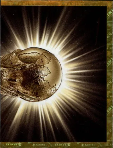 2022 Panini World Cup Soccer Sticker #FWC2 Official Trophy FOIL Official Qatar WC Album Sticker in Raw (NM or Better) - Measuring 2 Inches Wide X