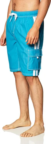 Vista 6 de Kanu Surf Men's Barracuda Swim Trunks (Regular & Extended Sizes)