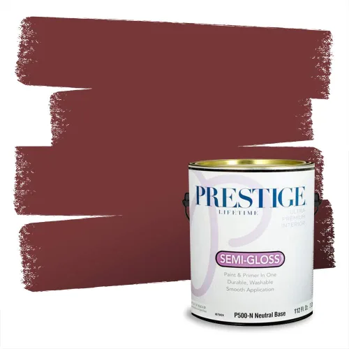 Vista 372 de Prestige Paints Pintura exterior e imprimación en uno, 1 galón, plano, coincidencia comparable de Valspar* Amber Rose*