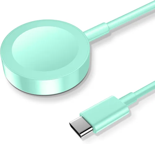 Vista 10 de Cable de carga magnético para cargador de Apple Watch, puerto USB C, cable de carga inalámbrico compatible con iWatch Series Negro