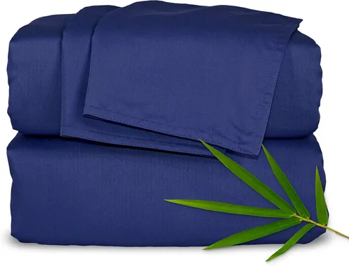 Vista 13 de Pure Bamboo - Juego de sábanas Queen de bambú, 100 % viscosa orgánica genuina derivada del bambú, lujosamente suave y refrescante, doble costura