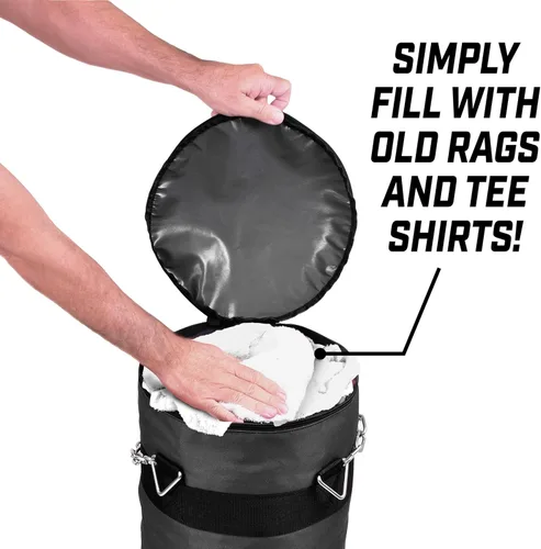 Vista 2 de Bolsa de golpeo rellenable GoSports para entrenamiento - Ideal para boxeo, MMA, Muay Thai y más, llénala con ropa y trapos
