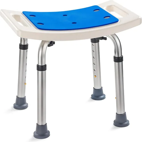 Vista 11 de Dr. Kay's Silla de ducha de altura ajustable para ducha interior, taburete de baño resistente de 350 libras para bañera, banco de baño de seguridad