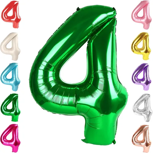 Vista 11 de Globos del números 0 de 40 pulgadas para formar los números 10, 20, 30, 40, 50, 60, 70, 80, 90, 100, para decoración de cumpleaños, bodas, eventos