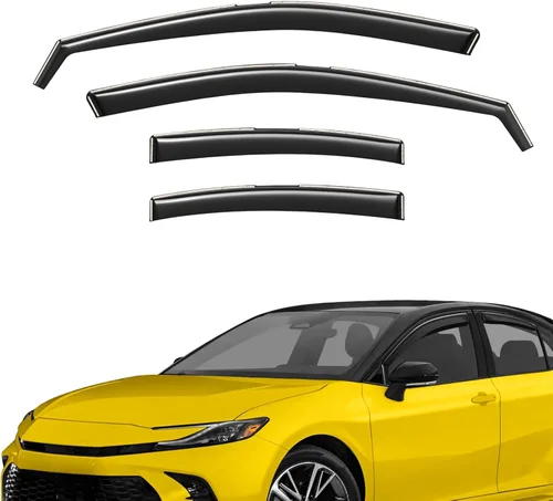Vista 16 de Deflectores de ventana extra duraderos en canal, viseras para ventanas, protectores de lluvia para Buick Encore 2013-2022, parasoles, deflector