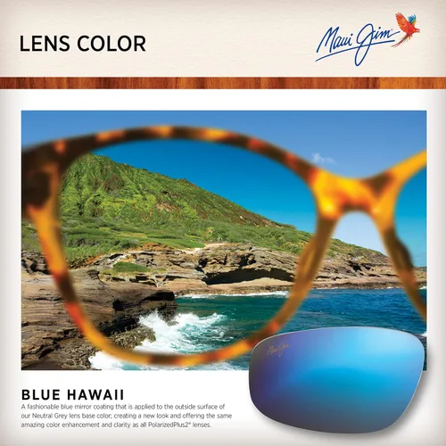 Vista 5 de Maui Jim Mens and Womens Seacliff Polarized Aviator Sunglasses