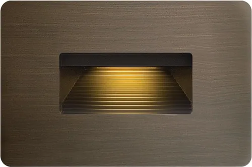 Hinkley Iluminación de paisaje Luna - Luz horizontal de 120 V, LED integrado 2700 K, voltaje de línea, regulable, bronce mate