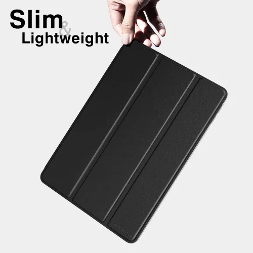 Vista 7 de MoKo Funda para Nuevo iPad de 9ª/8ª/7ª generación (2021/2020/2019), TPU suave translúcido esmerilado, carcasa trasera delgada, funda protectora