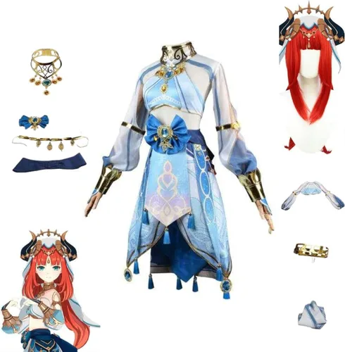 Cosplay Life Genshin Impact - Disfraz completo de anime RPG con peluca para cosplay, disfraz de Halloween para adulto unisex