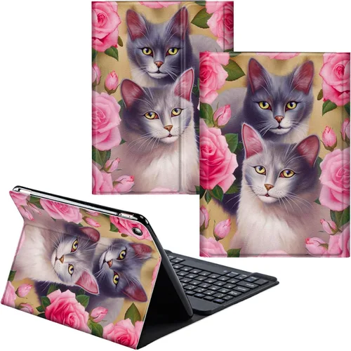 Vista 74 de Funda para Samsung Galaxy Tab S6 Lite 2022/2020 Teclado inalámbrico desmontable y cubierta de cuero PU Funda protectora para Samsung Galaxy Tab S6