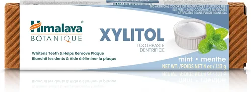 Vista 6 de Himalaya Botanique - Pasta de dientes con xilitol, sabor a menta, pasta de dientes sin flúor para blanquear los dientes, combatir la placa