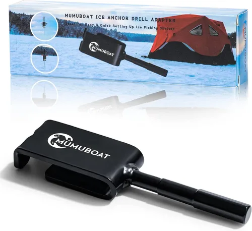 Vista 8 de Ice Anchor Drill Adapter, Ice Fishing Shelter Accessories, Universal for Ice Anchors