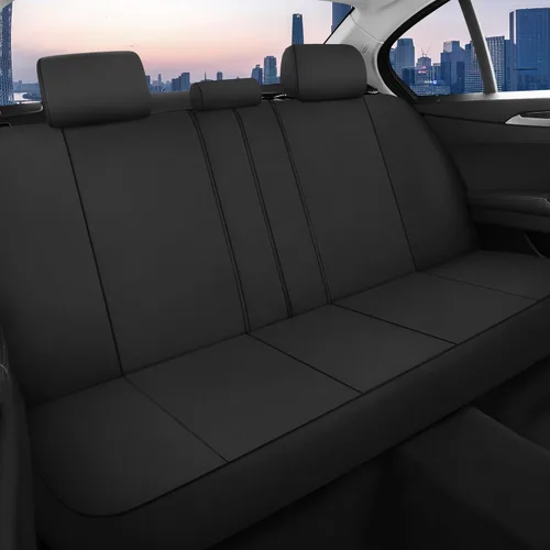 Vista 3 de CAROMOP Funda impermeable para asiento de automóvil asientos completos, fundas de asiento de neopreno para automóviles, fundas interiores