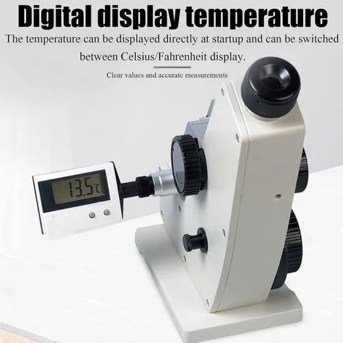 Vista 4 de Refractómetro monocular Abbe,Refractómetro digital profesional de laboratorio,Refractómetro avanzado Abbe,para la industria petrolera,Enseñanza