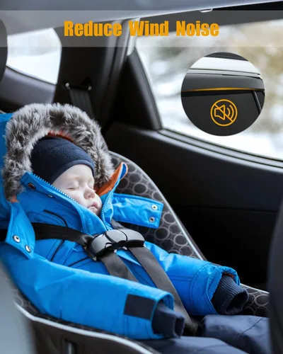 Vista 4 de ROADFAR Se adapta a 2001-2007 para Toyota Highlander Ventana Montaje Exterior Deflector de Ventana Protector de Lluvia Juego de 4 piezas