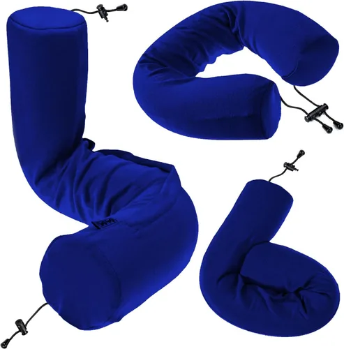 Vista 10 de Dot&Dot Almohada de viaje de espuma viscoelástica Twist para aviones - Almohada cervical de viaje para dormir - Almohada de avión para el cuello